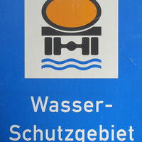 Verkehrsschild Wasserschutzgebiet