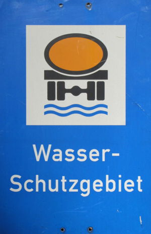 Verkehrsschild Wasserschutzgebiet